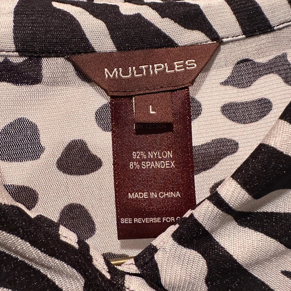 Multiples Zebra Print Top - Picture 4 of 5